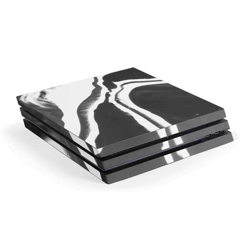 Black Marble Ink PS4 Pro Console Skin