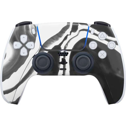 Black Marble Ink PS5 Controller Skin