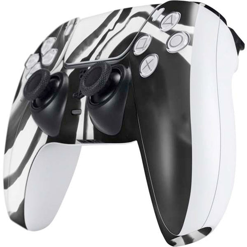 Black Marble Ink PS5 Controller Skin
