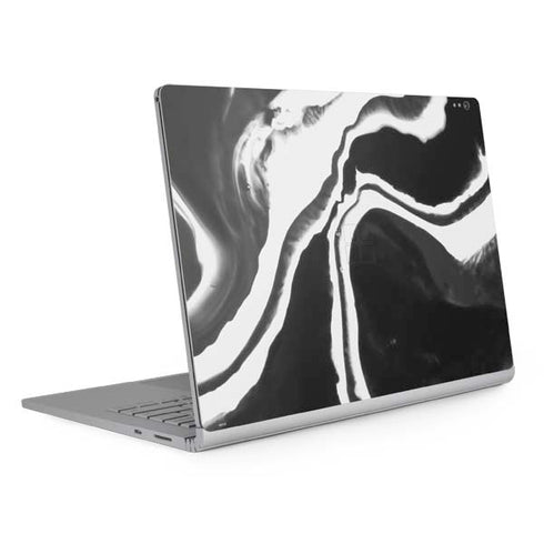 Black Marble Ink Surface Book 2 13.5in Skin