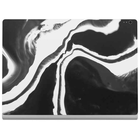 Black Marble Ink Surface Book 2 13.5in Skin