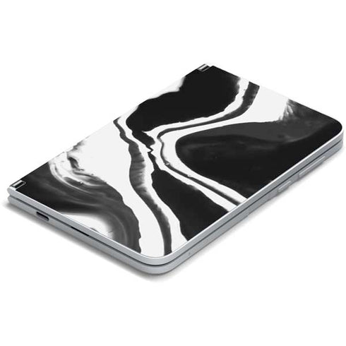 Black Marble Ink Surface Duo Skin