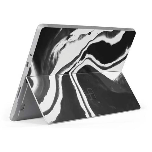 Black Marble Ink Surface Go Skin