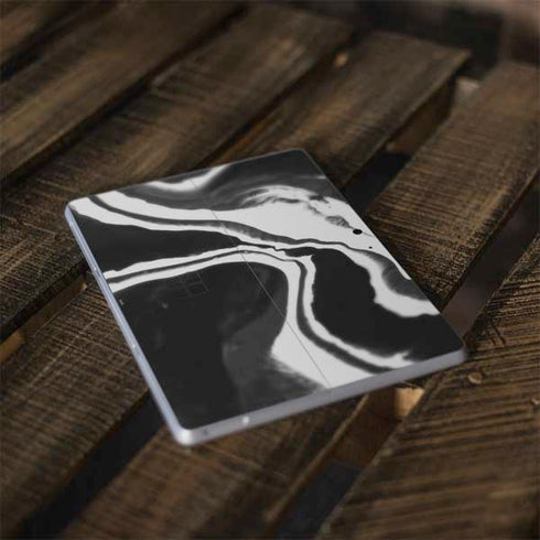 Black Marble Ink Surface Go Skin