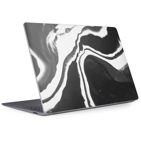 Black Marble Ink Surface Laptop 3 13.5in Skin