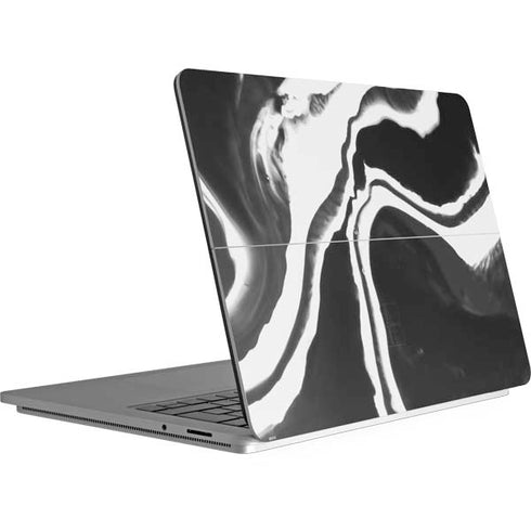 Black Marble Ink Surface Laptop Studio Skin
