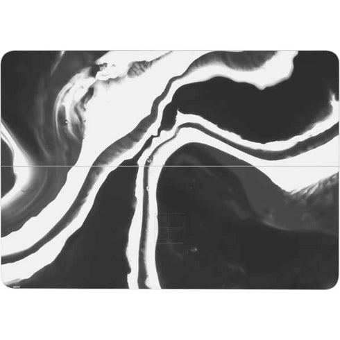 Black Marble Ink Surface Laptop Studio Skin