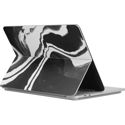 Black Marble Ink Surface Laptop Studio Skin