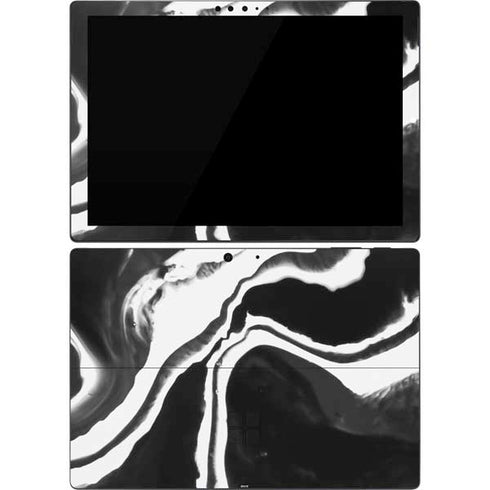 Black Marble Ink Surface Pro 7 Skin