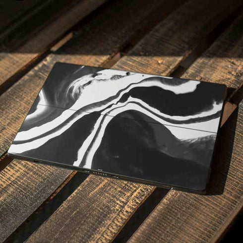 Black Marble Ink Surface Pro 7 Skin