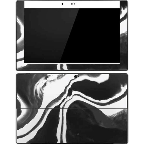 Black Marble Ink Surface Pro Tablet Skin