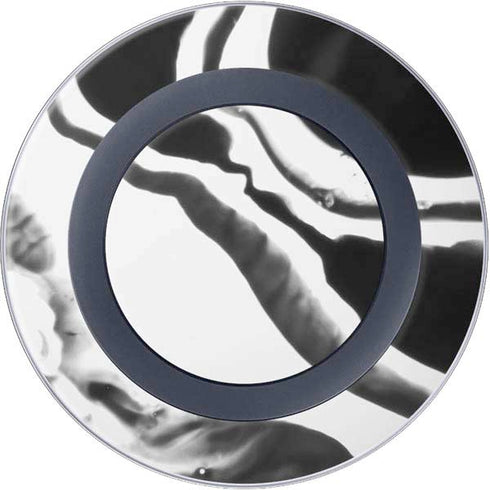 Black Marble Ink Wireless Charger Skin