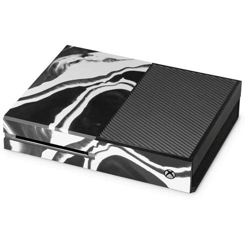 Black Marble Ink Xbox One Console Skin