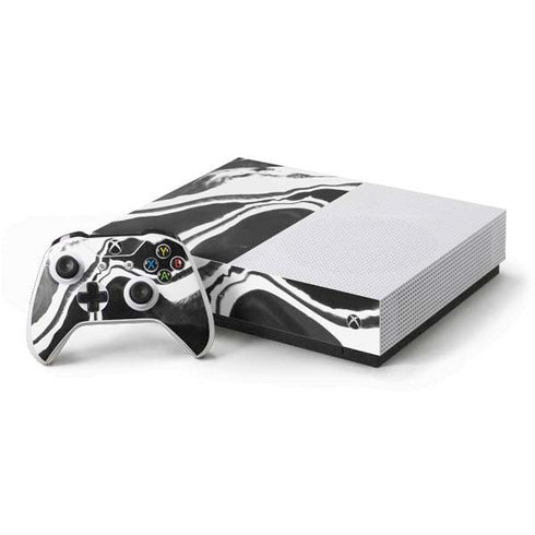 Black Marble Ink Xbox One S All-Digital Edition Bundle Skin