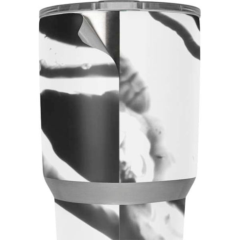 Black Marble Ink Yeti 30oz Rambler Tumbler Skin