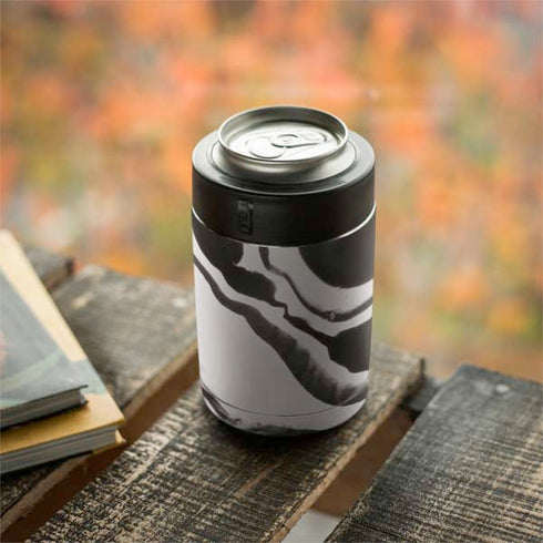 Black Marble Ink Yeti Colster Can Insulator Skin