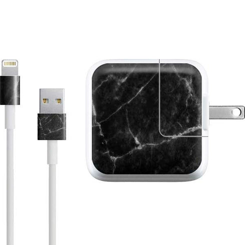 Black Marble iPad Charger (10W USB) Skin