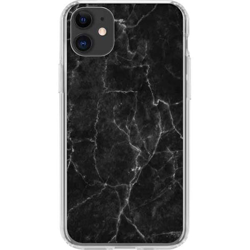 Black Marble iPhone 11 Clear Case