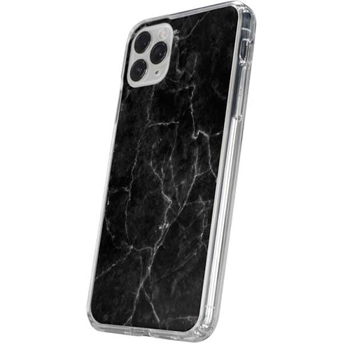 Black Marble iPhone 11 Pro Clear Case