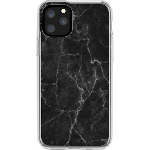 Black Marble iPhone 11 Pro Clear Case