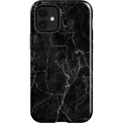 Black Marble iPhone 12 Mini Impact Case