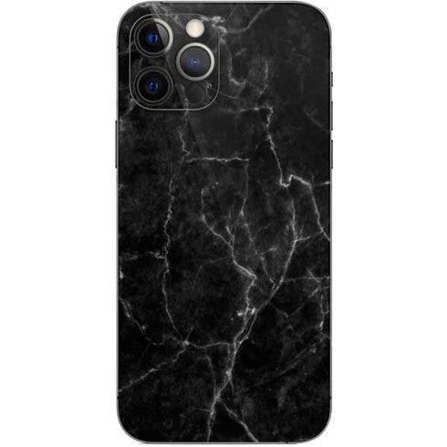 Black Marble iPhone 12 Pro Skin