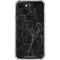 Black Marble iPhone 15 Plus Clear Case