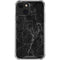 Black Marble iPhone 14 Plus Clear Case