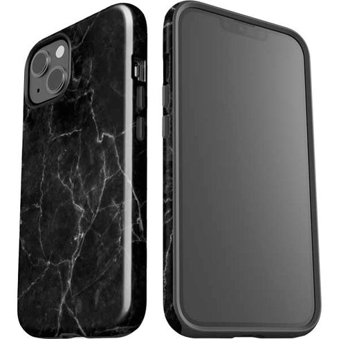 Black Marble iPhone 14 Impact Case