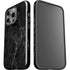 Black Marble iPhone 15 Pro Impact Case