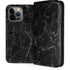Black Marble iPhone 14 Pro Max Folio Case