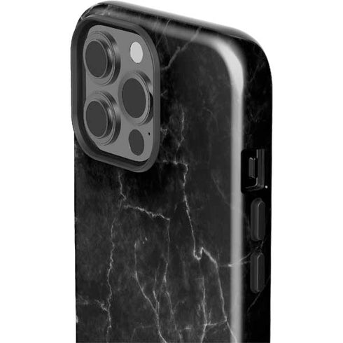 Black Marble iPhone 15 Pro Max Impact Case