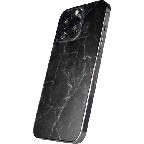 Black Marble iPhone 15 Pro Skin