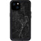 Black Marble iPhone 15 Plus Waterproof Case
