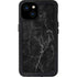 Black Marble iPhone 15 Plus Waterproof Case