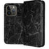 Black Marble iPhone 15 Pro Folio Case