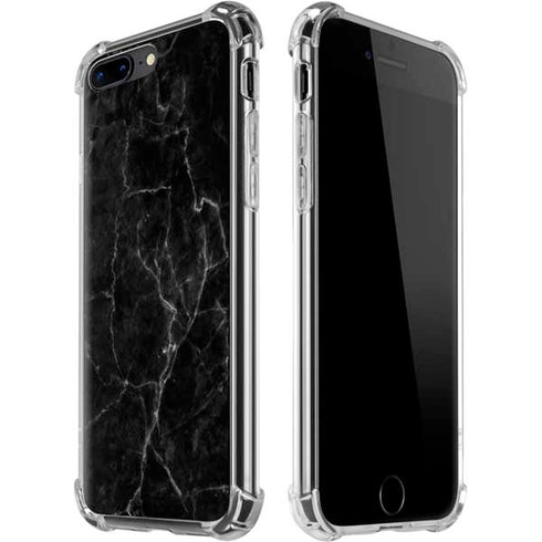 Black Marble iPhone 7/8 Plus Clear Case