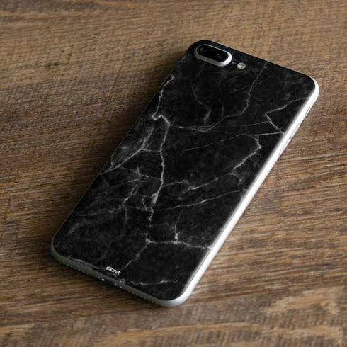 Black Marble iPhone 8 Plus Skin