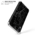 Black Marble iPhone XR Clear Case