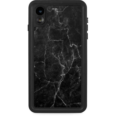 Black Marble iPhone XR Waterproof Case