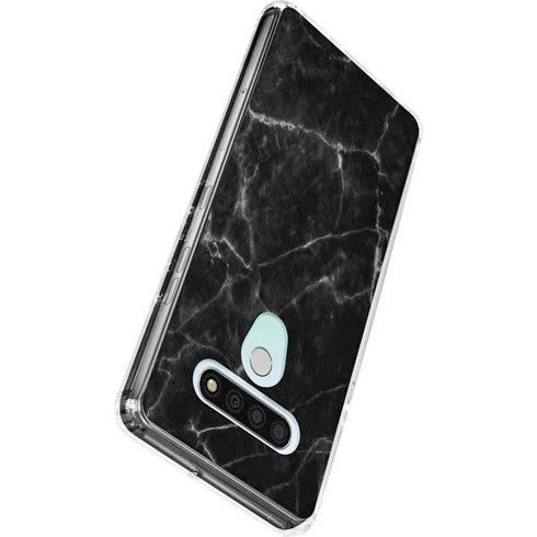 Black Marble LG Stylo 6 Clear Case