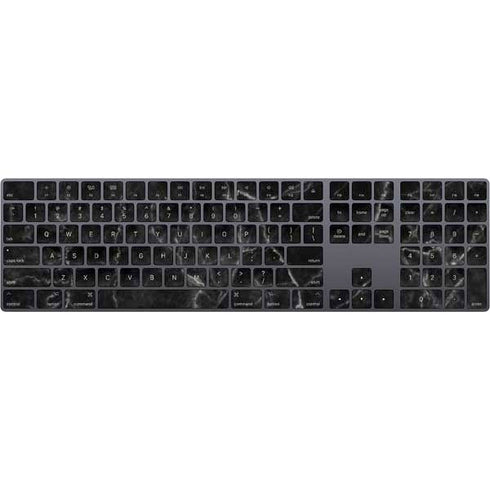 Black Marble Magic Keyboard with Numeric Keypad Skin