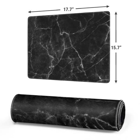 Black Marble Gaming Mouse Pad