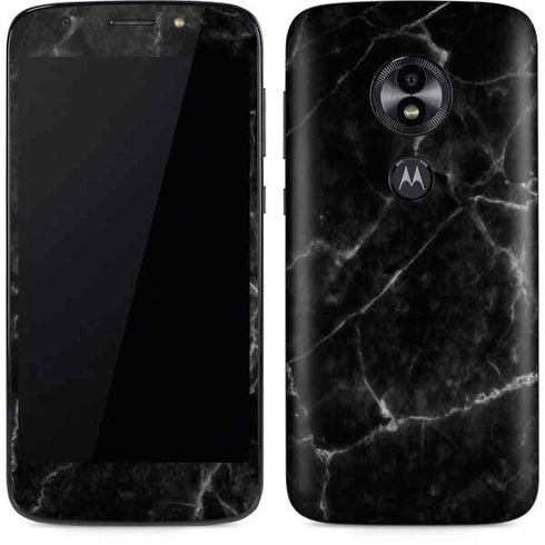 Black Marble Moto E5 Play Skin