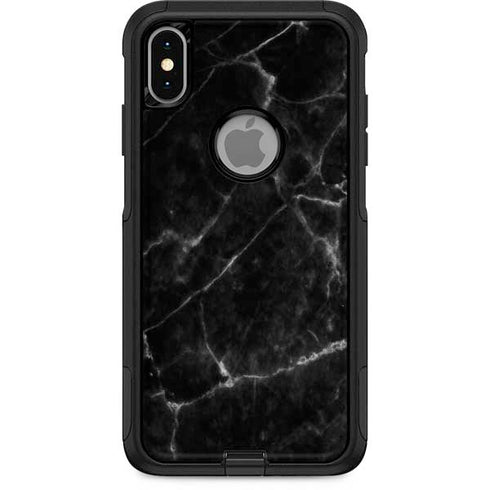 Black Marble Otterbox Commuter iPhone Skin