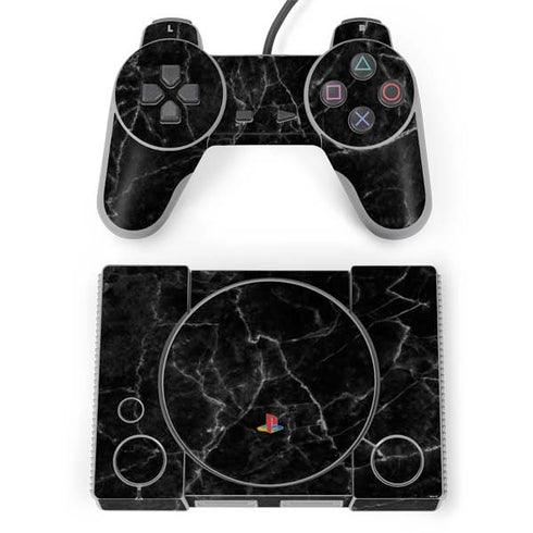 Black Marble PlayStation Classic Bundle Skin