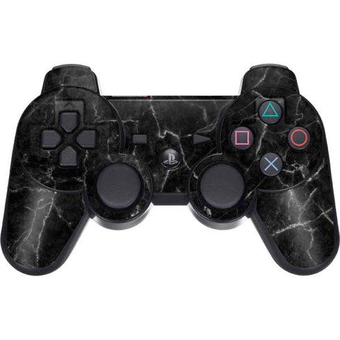 Black Marble PS3 Dual Shock wireless controller Skin