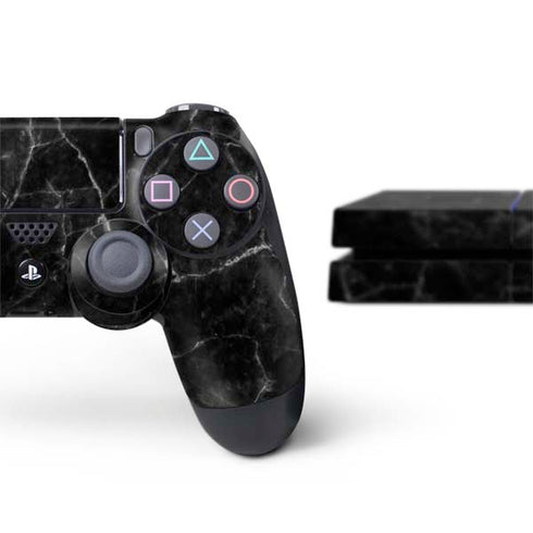 Black Marble PS4 Console and Controller Bundle Skin