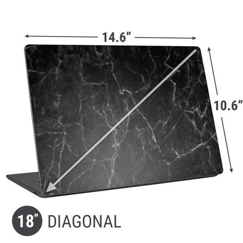 Black Marble Universal Laptop 18in (14.6 x 10.6in) Skin