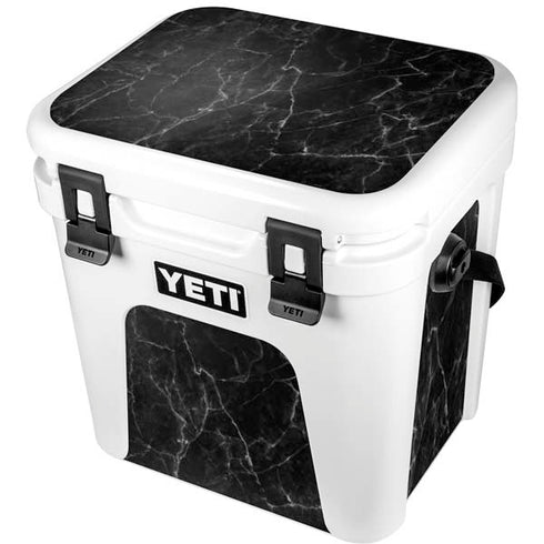 Black Marble YETI Roadie 24 Hard Cooler Skin